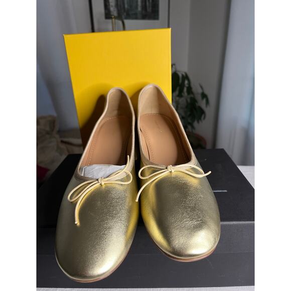 NEW Mansur Gavriel Dream Pump Gold Women's US 10 ($495) - Picture 9 of 10